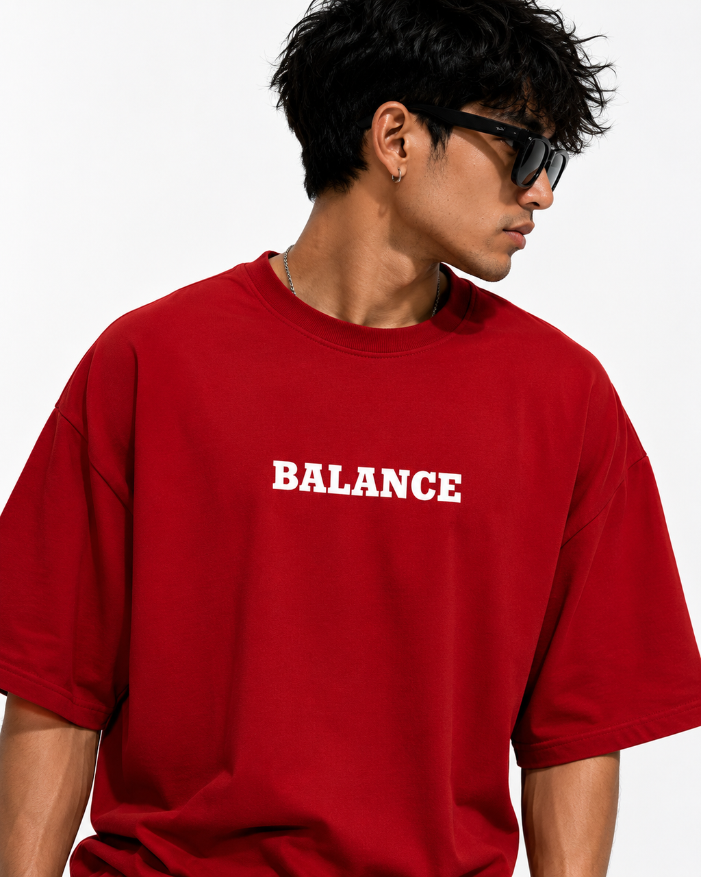 Red Premium Tshirt | Front and Back Print | DRIPLORE